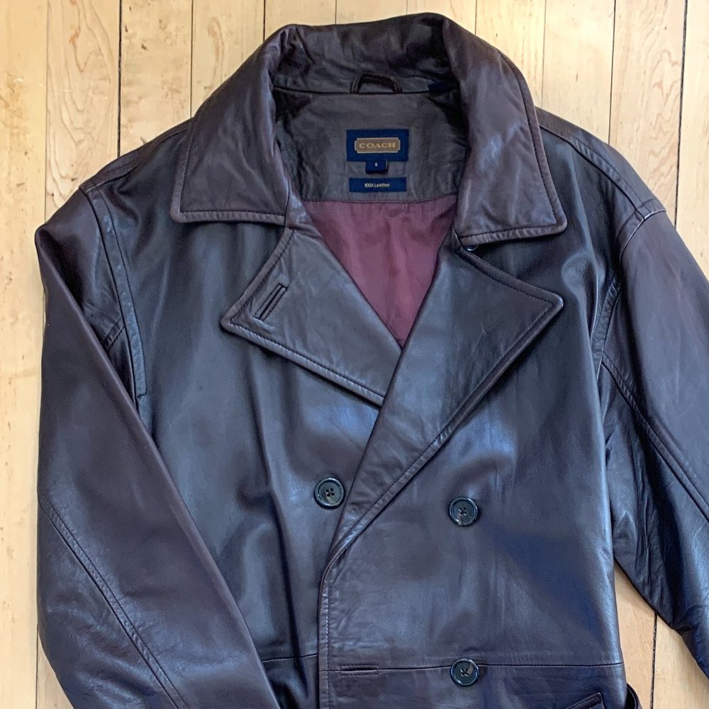 Vintage Coach Leather Coat